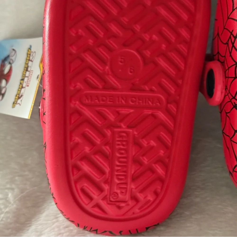 Spider-Man Kids Clogs‎ - Red Boys Size 5-6 Slip On Shoes New